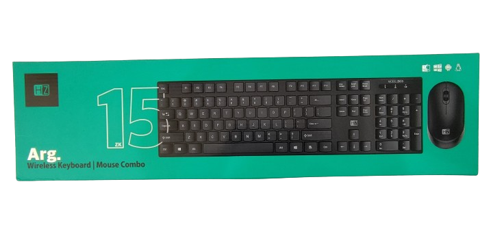 HZ ZK15 KEYBOARD WIRELESS لوحة مفاتيح واير ليست 