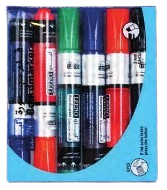 LEENO LE-1323 BOARDMARKER 6P مجموعة اقلام سبورة