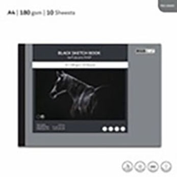 LEENO LE-1479 SKETCH & Drawing Book A4 180GSM 10SH رسم ورق اسود