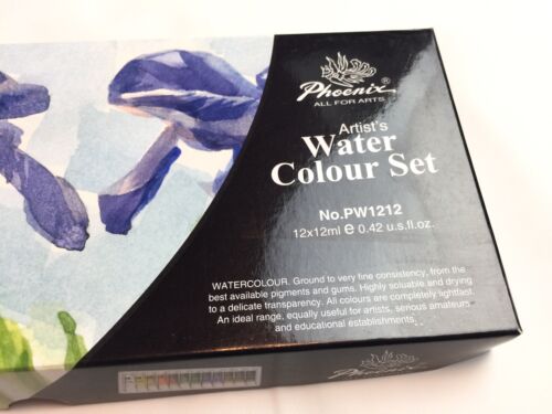 PHOENIX WATER  COLOUR SET PW1212 12P الوان