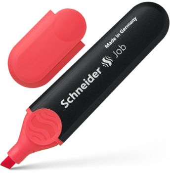 Schneider Highlighter Job Red 1502  قلم تظهير احمر