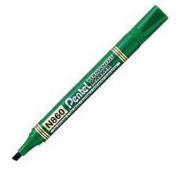 PENTEL Permanent Marker N860-D GN قلم معلم مشطوف اخضر