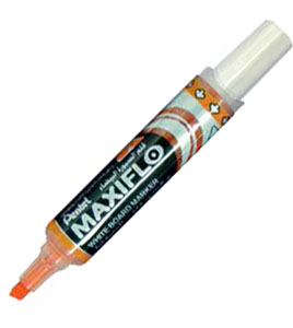 PENTEL PE-MWL6-F OE Maxiflo Whiteboard Marker قلم سبورة مشطوف برتقالي