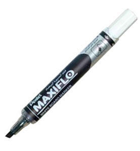 PENTEL PE-MWL6S-A BK Maxiflo Whiteboard Marker قلم سبورة اسود