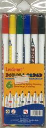 LEADERART DOUBLED ENDED الوان فلوماستر 