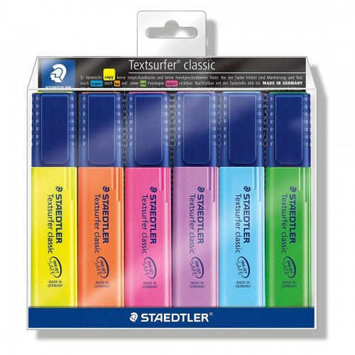 STAEDTLER ST-364-WP06 Highlighter  مجموعة 6 قلم تظهير