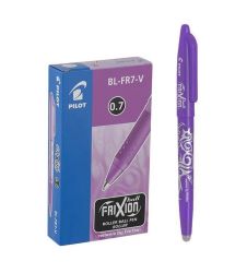 PILOT BL-FR7-V Frixion Roller Ball Pen 0.7 قلم ناشف بومساحة بنفسجي