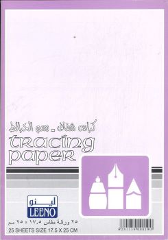 LEENO LE-21595 Tracing Book 17.5x25CM - 25 Sh Tracing Paper ورق شفاف