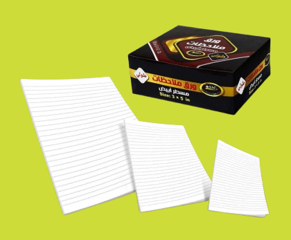 SBC 3846-002 3*5"  ورق ملاحظات مسطر ابيض طولي
