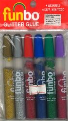 FUNBO GLITTER GLUE 6P صمغ لماع