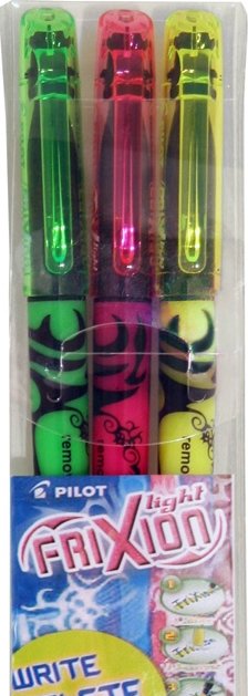 PILOT SW-FL-S3 Highlighter 3 COLOR FRI XION LIGHT طقم اقلام تظهير