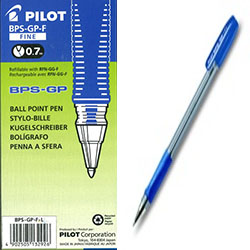 PILOT BPS-GP-F-L Grip Ball Point Pen 0.7  قلم ازرق