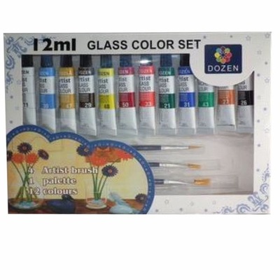 GLASS COLOR SET 12MI GL121241 الوان زجاج