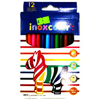 INOXCOLOR IX-66501046 Plastic Crayons 12C  الوان شمعية