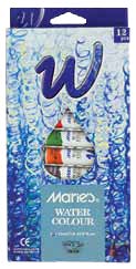 MARIES MS-E1336C Water Color 12C 12ml. الوان مائية