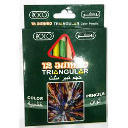 ROCO RQ-19032J12 JUMBO COLOR PENCIL 12C الوان خشبية