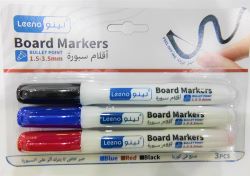 LEENO LE-1326 Board Marker Assorted 3PS اقلام سبورة ملون 