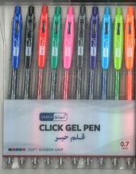 LEENO LE-3118 CLICK GEL PEN 0.7 10C مجموعة اقلام 