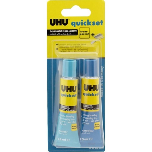 UHU LG-40608 2*15ML   غراء مزدوج يوهو عصرتين