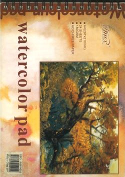 SBC 1611-003 Drawing Book WATERCOLOR PAD A4 180GM 24SH رسم