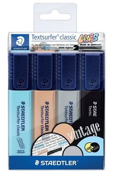 STAEDTLER ST-364-CWP4 Highlighter مجموعة اقلام تظهير