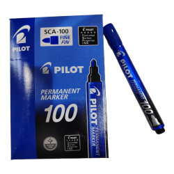 PILOT SCA-100-L Permanent Marker 100  قلم خطاط مدبب ازرق