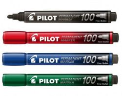 PILOT SCA-100-R Permanent Marker 100 قلم خطاط مدبب احمر