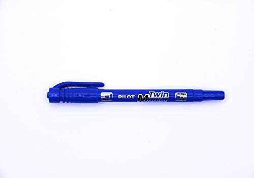 PILOT SCA-TM-L Twin Permanent Marker Dual Tip قلم سيدي ازرق