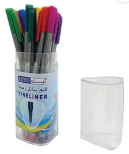 LEENO LE-0380 Fineliner Pens 0.4 12C مجموعة اقلام سائل ريشة