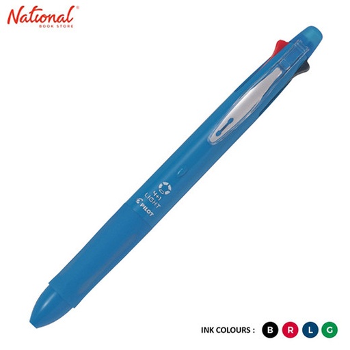 PILOT 4-1 LIGHT BKHL-50R- 0.05 قلم 4 لون مع بنسل
