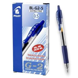 PILOT BL-G2-5-L  Retractable Roller Ball Pen 0.5 قلم ازرق