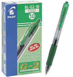 PILOT BL-G2-7 GN Retractable Roller Ball Pen 0.7 قلم اخضر