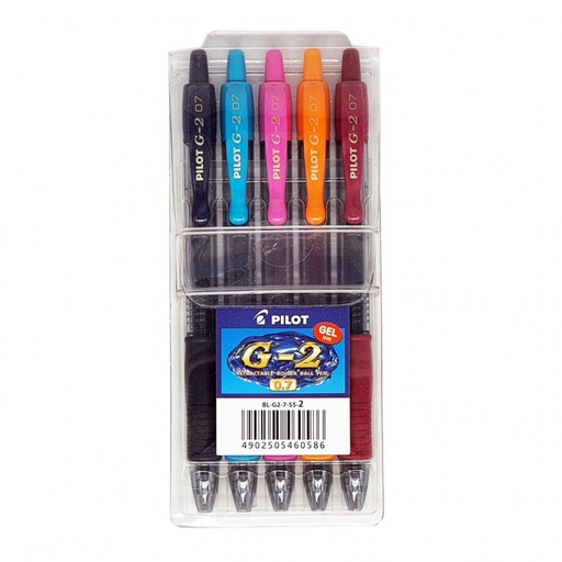 PILOT BL-G2-7-SS-1 0.7 G-2 مجموعة اقلام سائل