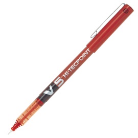 PILOT BX-V5-R RD Hi-Tecpoint V5 0.5 قلم احمر