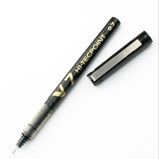 PILOT BX-V7-B BK Hi-Tecpoint V7 0.7 قلم اسود