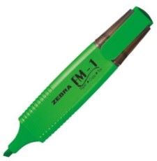 ZEBRA FM-1 GN Highlighter قلم تظهير اخضر